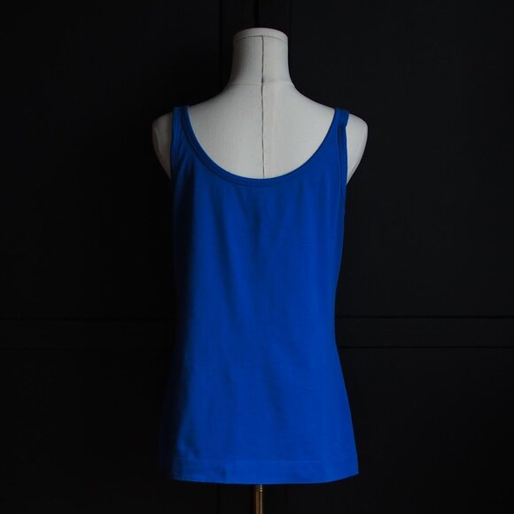 Smart Set | Cornflower Blue Cotton Tank Top - Picture 3 of 4